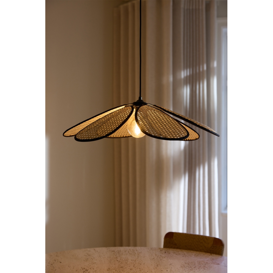 Osram - Hänglampa med sladd DECOR RATTAN 1xE27/15W/230V Ø 58 cm beige/svart