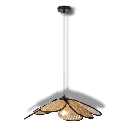 Osram - Hänglampa med sladd DECOR RATTAN 1xE27/15W/230V Ø 58 cm beige/svart