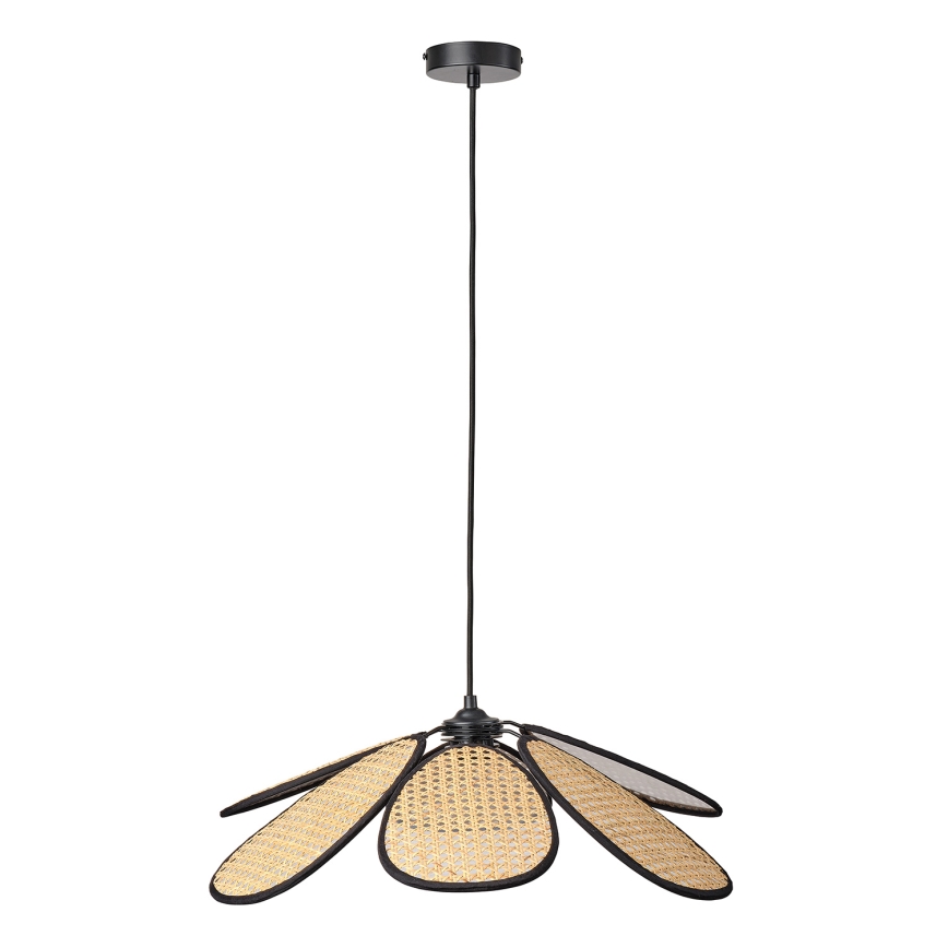 Osram - Hänglampa med sladd DECOR RATTAN 1xE27/15W/230V Ø 58 cm beige/svart