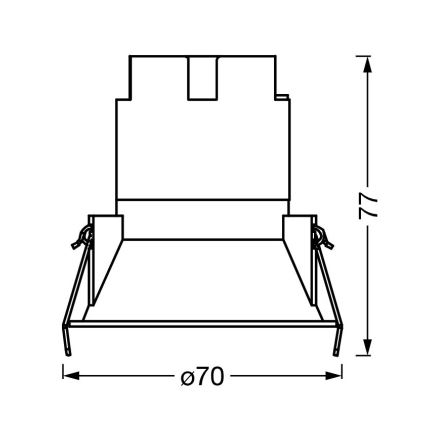 Osram - Infälld takspot LED SPOT TWIST LED/5W/230V 4000K Ø 7 cm vit