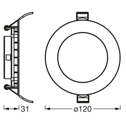 Osram - LED dimbar infälld downlight SMART+ DOWNLIGHT LED/8W/230V 3000-6500K Wi-Fi