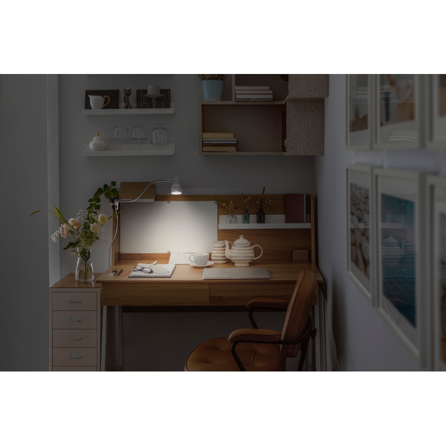 Osram - Lampa med klämma CLIP STEP FLEX 1xGU10/5W/230V vit
