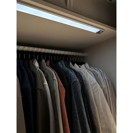Osram - LED-underskåpsarmatur med rörelse- och skymningssensor LINEAR LED/3,2W/3,7V 500 mAh 3000/4000/6500K 40 cm grå