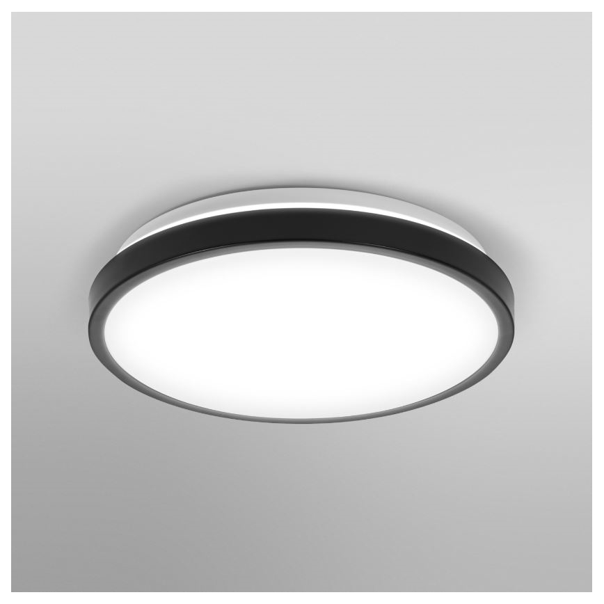 Osram - LED badrumstaklampa DISC LED/18W/230V 3000/4000K Ø 30 cm IP44 svart