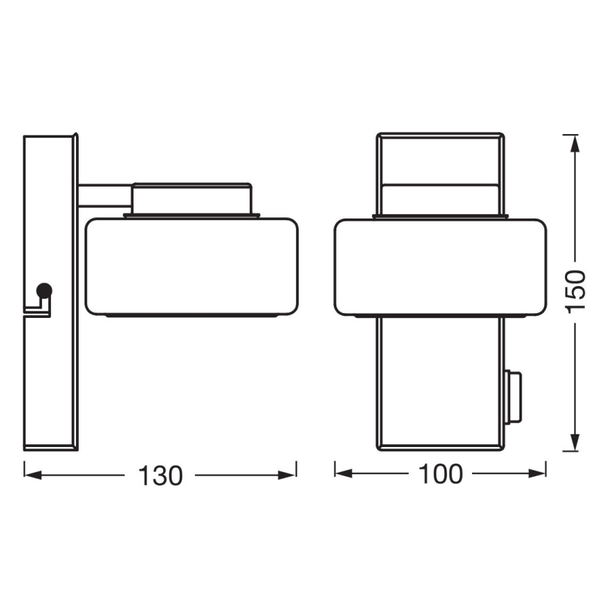 Osram - LED-vägglampa för badrum ORBIS FLAME LED/5,5W/230V 3000/4000K IP44 blank krom