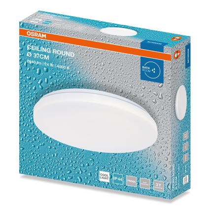 Osram - LED taklampa för badrum CEILING ROUND LED/24W/230V 4000K Ø 37 cm IP44 vit