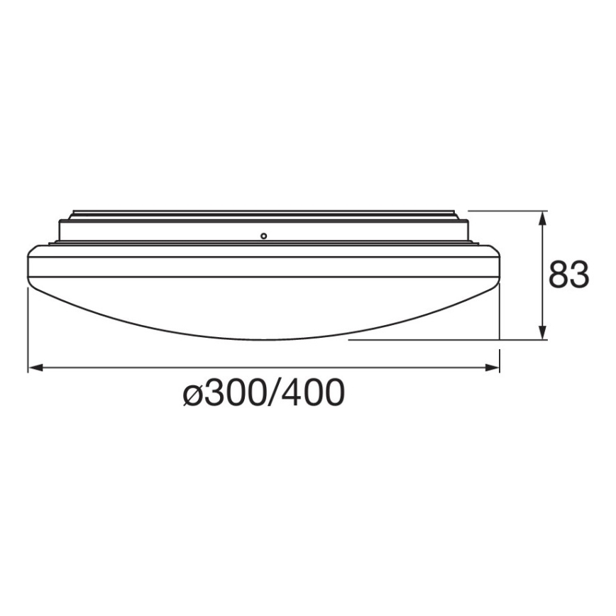 Osram - LED takarmatur för badrum med rörelsesensor och skymningssensor ORBIS LED/15,5 W/230 V Ø 30 cm IP44 vit