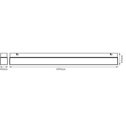 Osram - LED-belysning för badrumsspegel SQUARE LED/14W/230V IP44 3000/4000K CRI 90