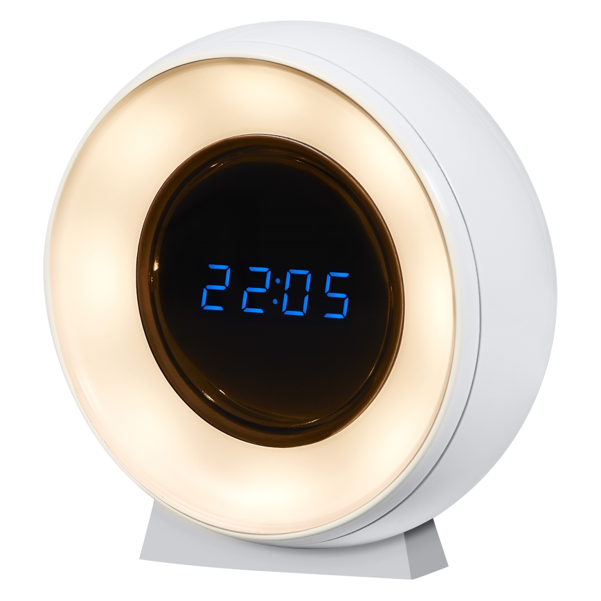 Osram - LED-digitalklocka med bakgrundsbelysning NIGHTLUX LED/0,3W/5V 1000mAh 3000/4000/6500K vit
