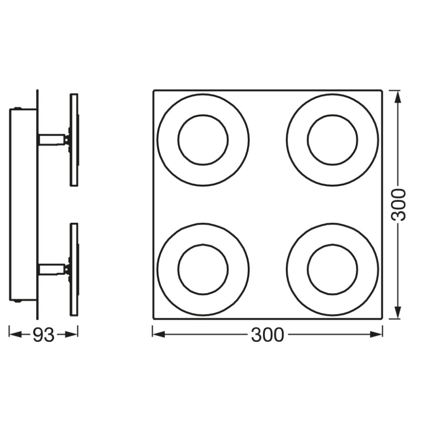 Osram - LED Dimmbar takarmatur för badrum SMART+ WAVE LED/24W/230V 3000-6500K IP44 Wi-Fi