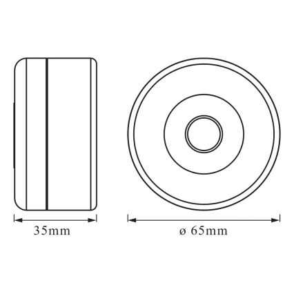 Osram - Dimbart LED-orienteringsarmatur DOT-IT LED/0,45W/5V 500 mAh vit