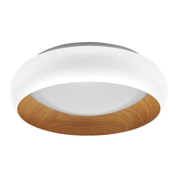 Osram - LED dimbar takarmatur ORBIS LIVIA LED/16W/230V Ø 30 cm vit/brun