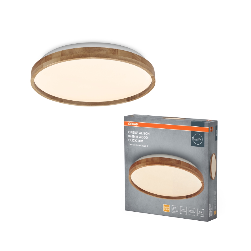 Osram - Dimbart LED-takarmatur ORBIS ALISON LED/24W/230V Ø 39,5 cm beige