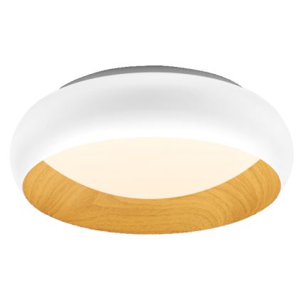 Osram - LED dimbar takarmatur ORBIS LIVIA LED/16W/230V Ø 30 cm vit/brun
