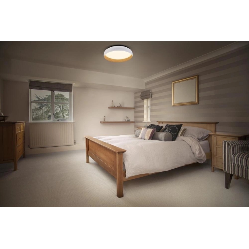 Osram - dimbar LED-taklampa ORBIS LIVIA LED/24W/230V Ø 43 cm vit/brun