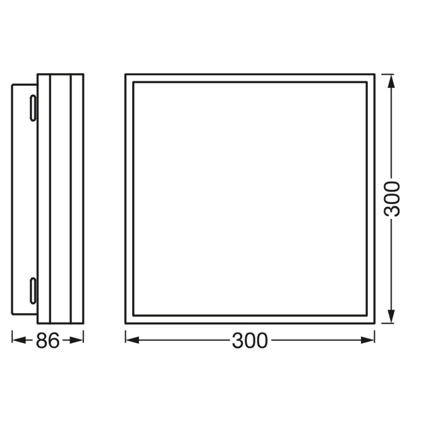 Osram - Dimbar LED-takarmatur SMART+ MAGNET LED/24W/230V 30x30 cm 3000-6500K Wi-Fi