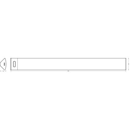 Osram - Dimbart LED-underskåpsarmatur med rörelsesensor LINEAR ANGLE LED/5W/230V 3000/4000/6500K 35 cm vit