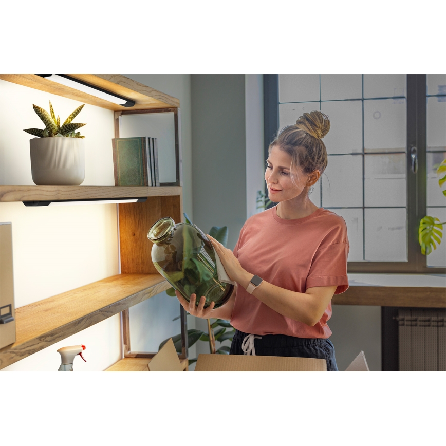 Osram - LED-dimbar underskåpsarmatur med rörelsesensor LINEAR EDGE LED/8W/230V 3000/4000/6500K 50 cm svart
