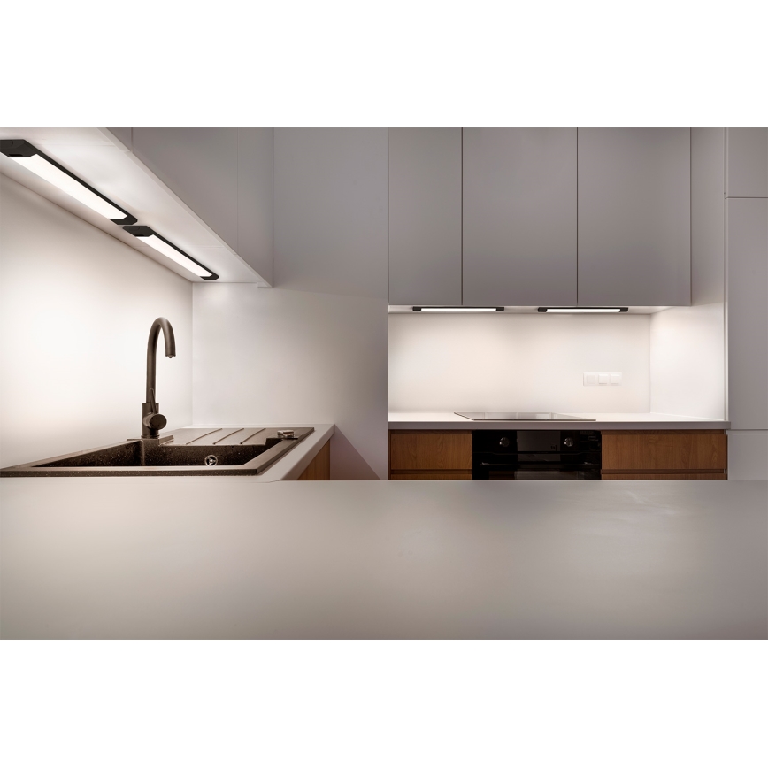 Osram - LED-dimbar underskåpsarmatur med rörelsesensor LINEAR EDGE LED/8W/230V 3000/4000/6500K 50 cm svart