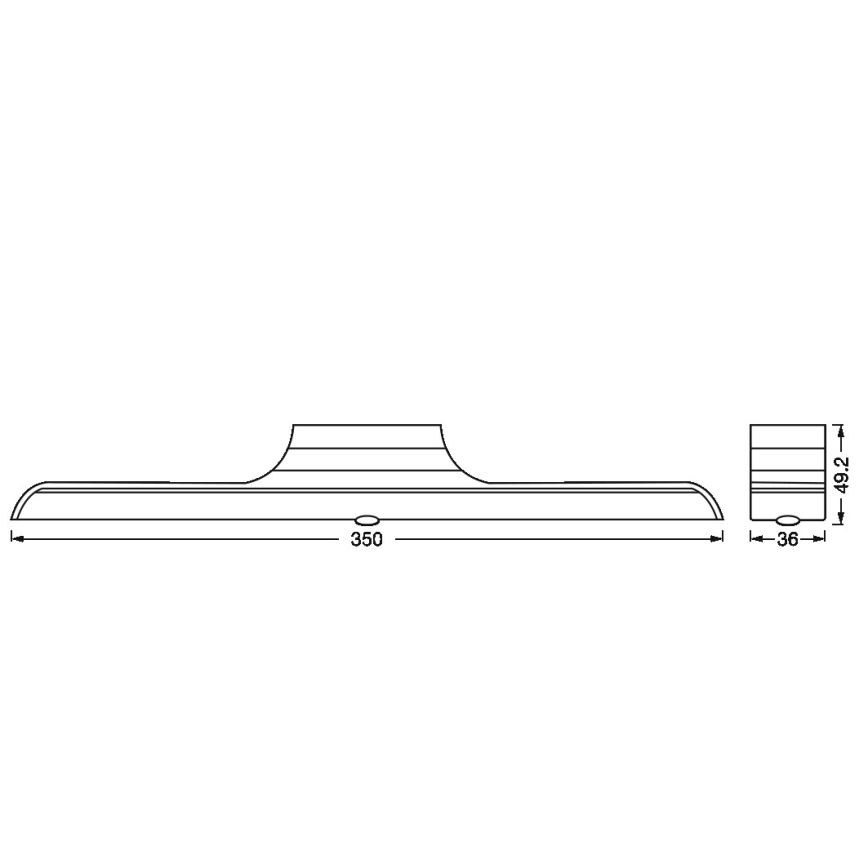 Osram - Dimmbar LED-underskåpsarmatur med rörelse- och skymningssensor LINEAR LED/5W/3,7V 2200 mAh 3000K 35 cm vit