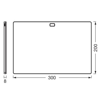 Osram - LED-dimmbar underskåpsarmatur med rörelsesensor UNDERCABINET LED/7,5W/230V 3000/4000/6500K 20x30 cm svart