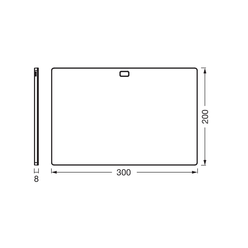 Osram - LED-dimmbar underskåpsarmatur med rörelsesensor UNDERCABINET LED/7,5W/230V 3000/4000/6500K 20x30 cm svart