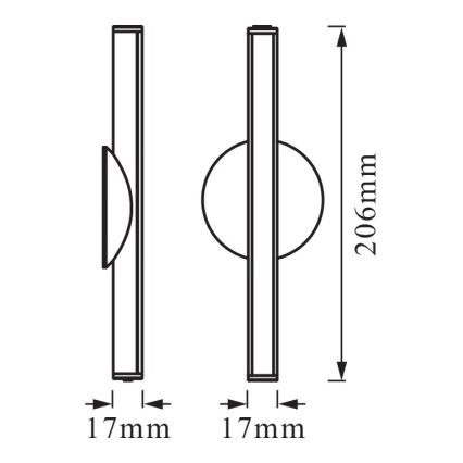 Osram - Dimbar uppladdningsbar LED-orienteringslampa LEDSTIXX LED/2W/5V CRI 90 IP44 vit