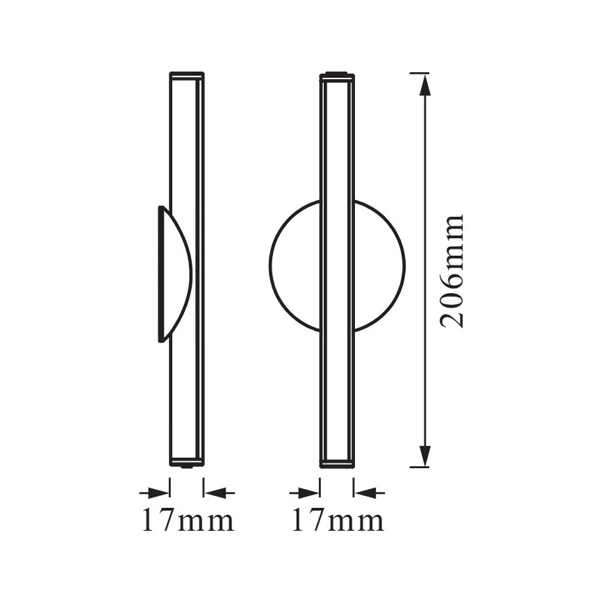 Osram - Dimbar uppladdningsbar LED-orienteringslampa LEDSTIXX LED/2W/5V CRI 90 IP44 vit