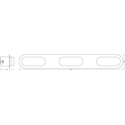Osram - LED dimbar väggarmatur för badrum SMART+ DUPLO LED/20W/230V 3000-6500K IP44 Wi-Fi