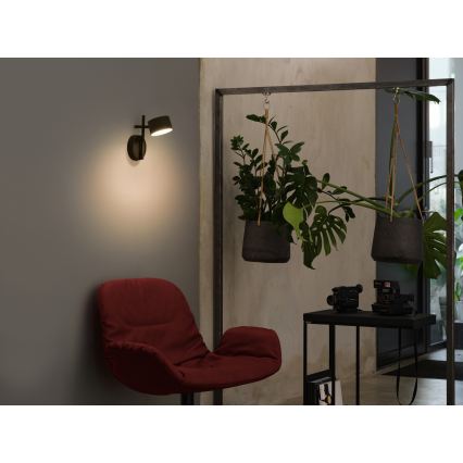 Osram - Dimbart väggarmatur med beröringsstyrning DECOR KYOTO LED/12W/230V CRI 90 svart