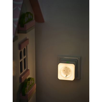 Osram - Dimbart LED-SCHUKO-uttag med belysning SMART+ NIGHTLIGHT 3680W/230V Wi-Fi
