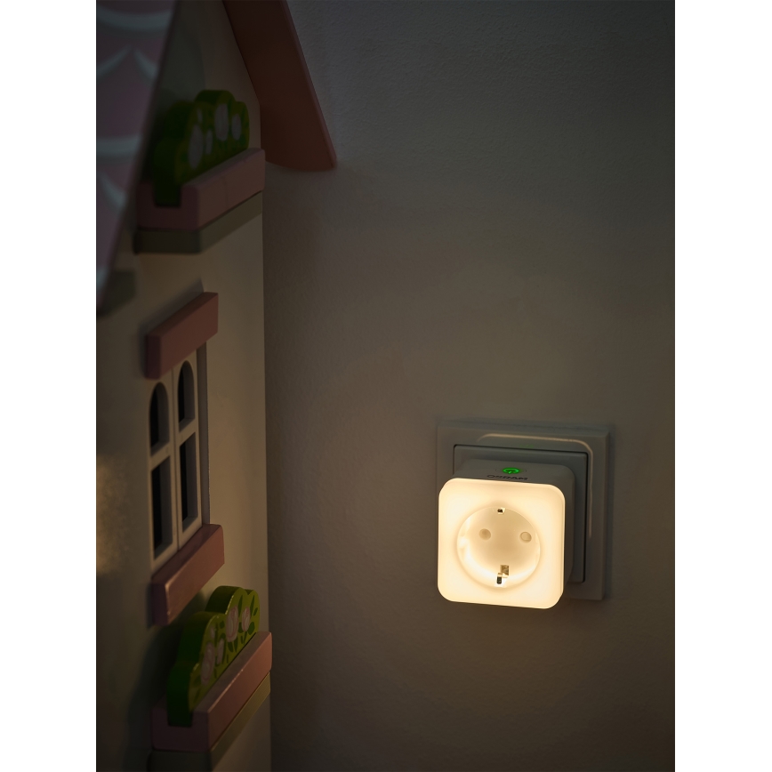 Osram - Dimbart LED-SCHUKO-uttag med belysning SMART+ NIGHTLIGHT 3680W/230V Wi-Fi