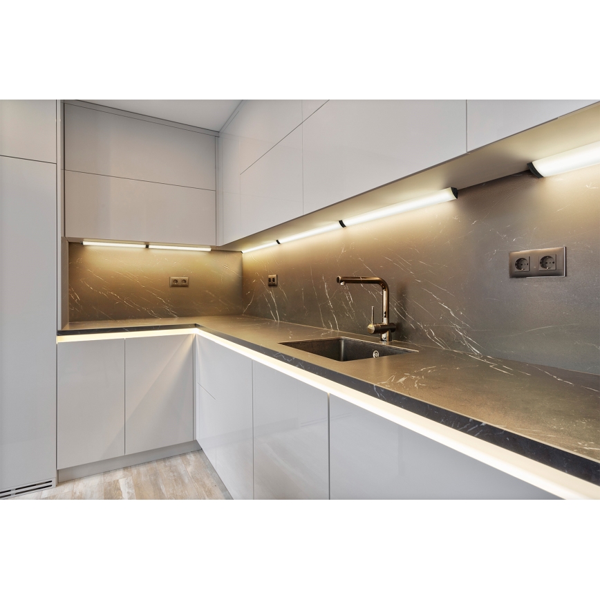 Osram - LED dimbar underskåpsarmatur med rörelsesensor LINEAR ANGLE LED/7,5W/230V 3000/4000/6500K 55 cm svart