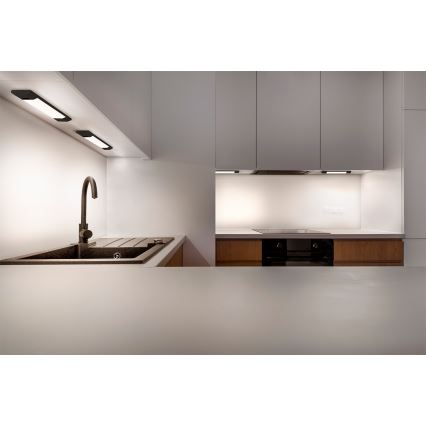 Osram - LED-dimmbar underskåpsarmatur med rörelsesensor LINEAR EDGE LED/4W/230V 3000/4000/6500K 30 cm svart