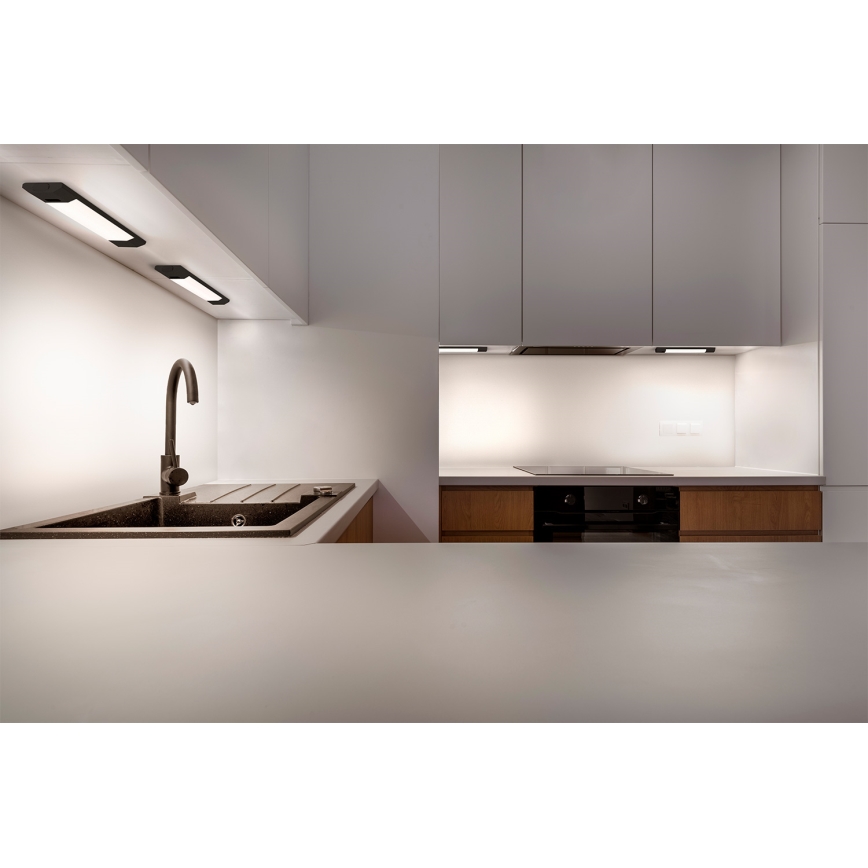 Osram - LED-dimmbar underskåpsarmatur med rörelsesensor LINEAR EDGE LED/4W/230V 3000/4000/6500K 30 cm svart
