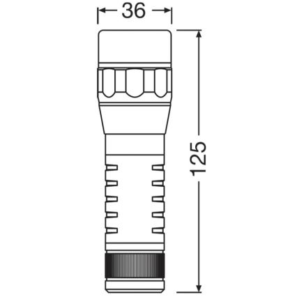 Osram - LED dimbar ficklampa LEDINSPECT TORCH 450 ESSENTIAL LED/6W/3xAAA IP44