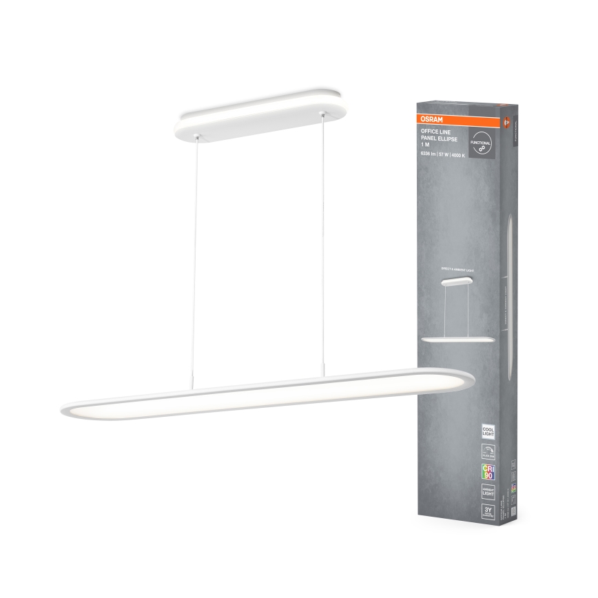 Osram - Dimmbar LED-pendellampa på vajer OFFICE LINE LED/57W/230V 4000K 100 cm CRI 90 vit