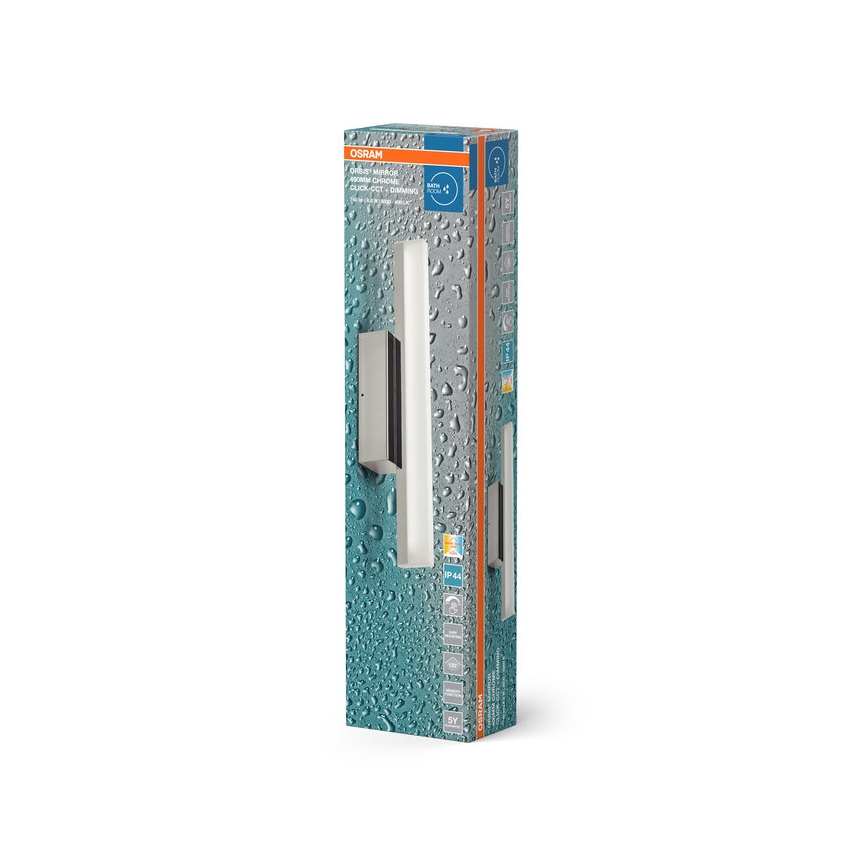 Osram - Dimbar LED-belysning för spegel ORBIS MIRROR LED/6,8W/230V 40 cm 3000/4000K IP44 blank krom