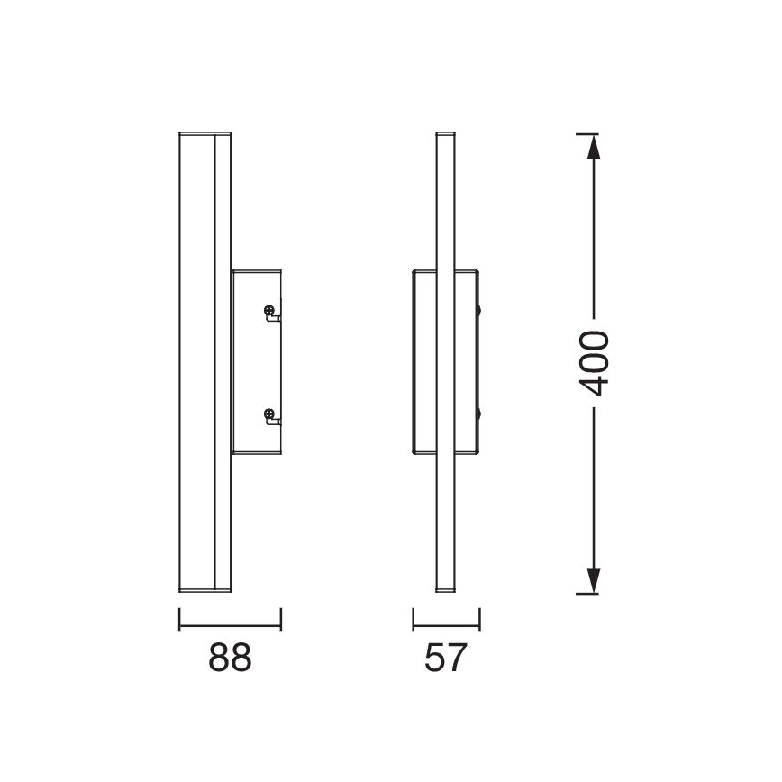 Osram - Dimbar LED-belysning för spegel ORBIS MIRROR LED/6,8W/230V 40 cm 3000/4000K IP44 blank krom