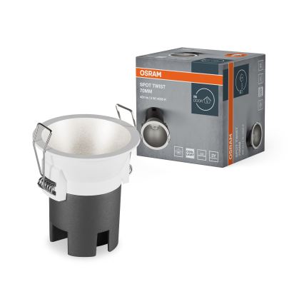 Osram - infälld LED-downlight SPOT TWIST LED/5W/230V 4000K Ø 7 cm vit/silver