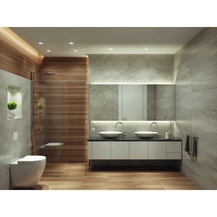 Osram - LED infälld badrumsarmatur SPOT 1xGU10/4,3W/230V 2700K CRI 90 Ø 8,5 cm IP65 vit