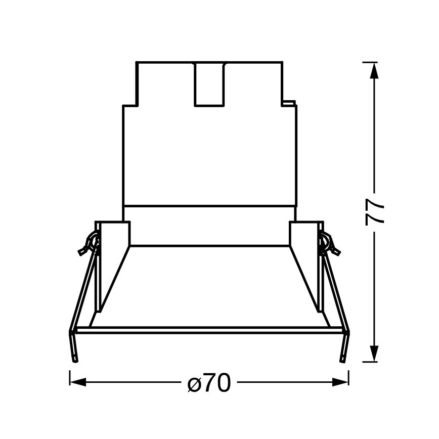 Osram - LED-infälld downlight SPOT TWIST LED/5W/230V 3000K Ø 7 cm vit