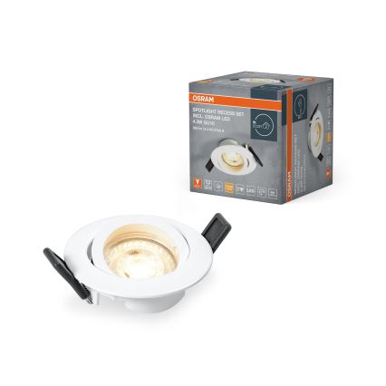 Osram - LED infälld spotlight SPOT 1xGU10/4,3W/230V 2700K Ra 90 vit