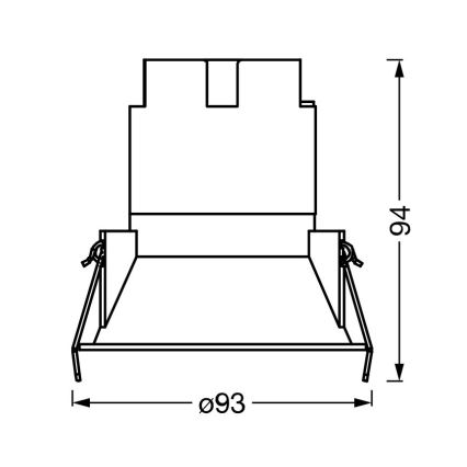 Osram - LED infälld spotlight SPOT TWIST LED/10W/230V 3000K Ø 9,3 cm vit