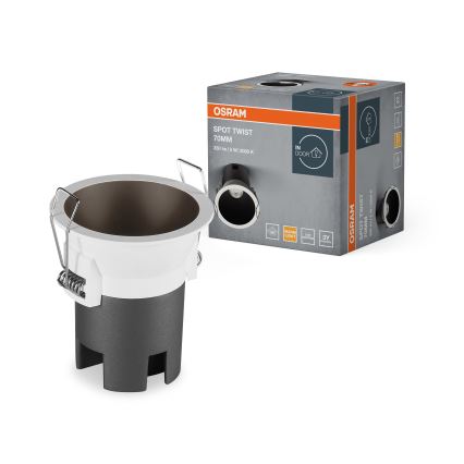 Osram - LED infälld spotlight SPOT TWIST LED/5W/230V 3000K Ø 7 cm vit/svart