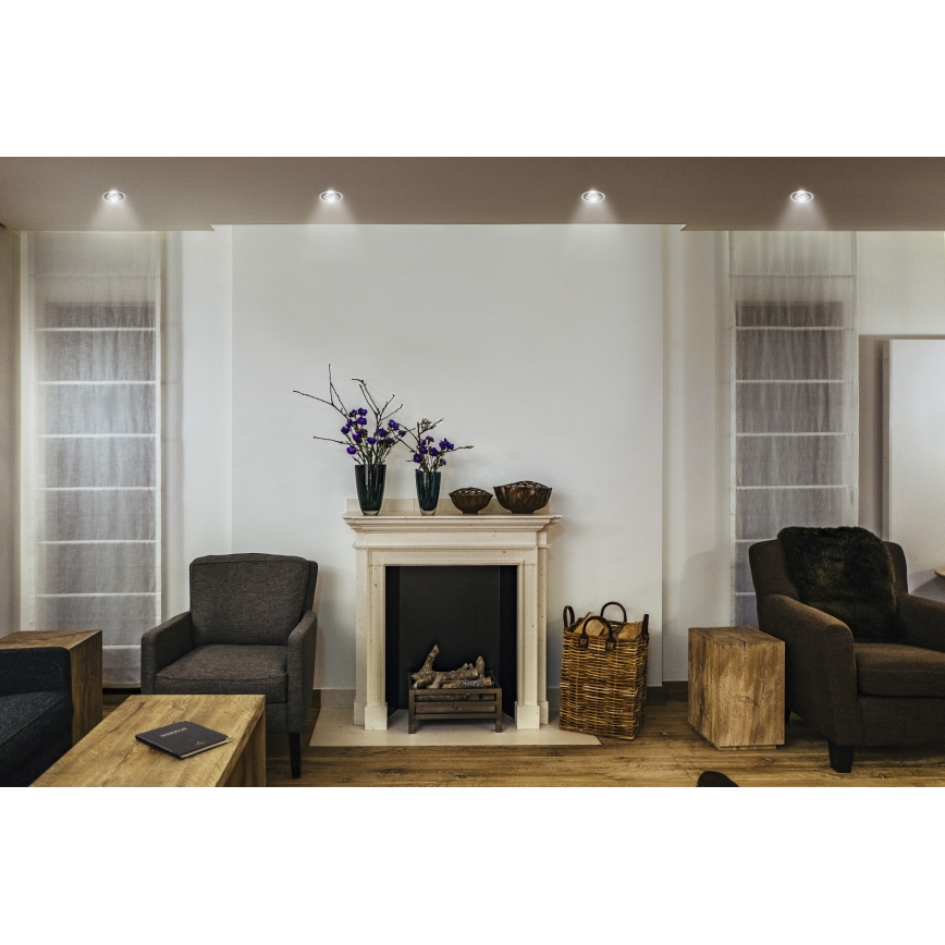 Osram - LED-infälld spotlight SPOT TWIST LED/5W/230V 4000K Ø 7 cm vit/svart