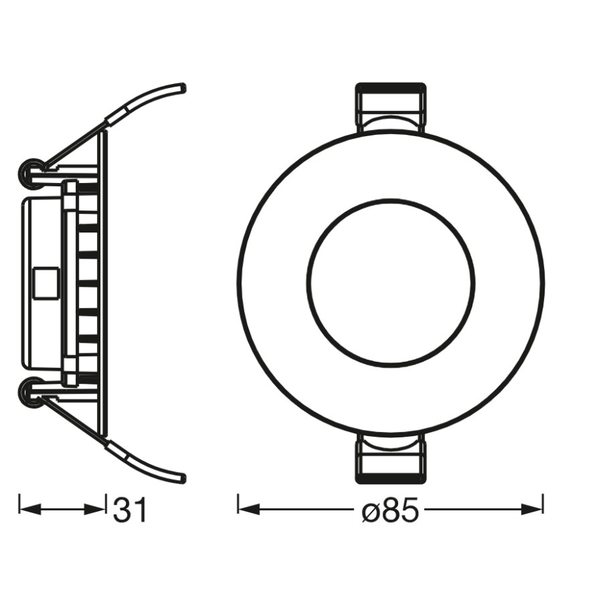 Osram - LED infälld takarmatur SLIM LED/4,5W/230V 4000K