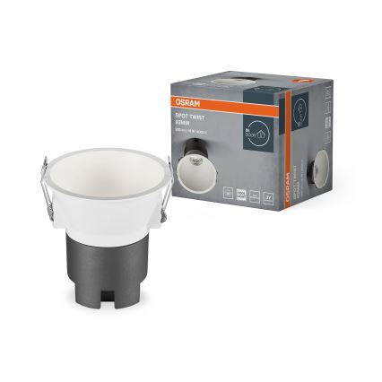Osram - LED-infälld takarmatur SPOT TWIST LED/10W/230V 4000K Ø 9,3 cm vit