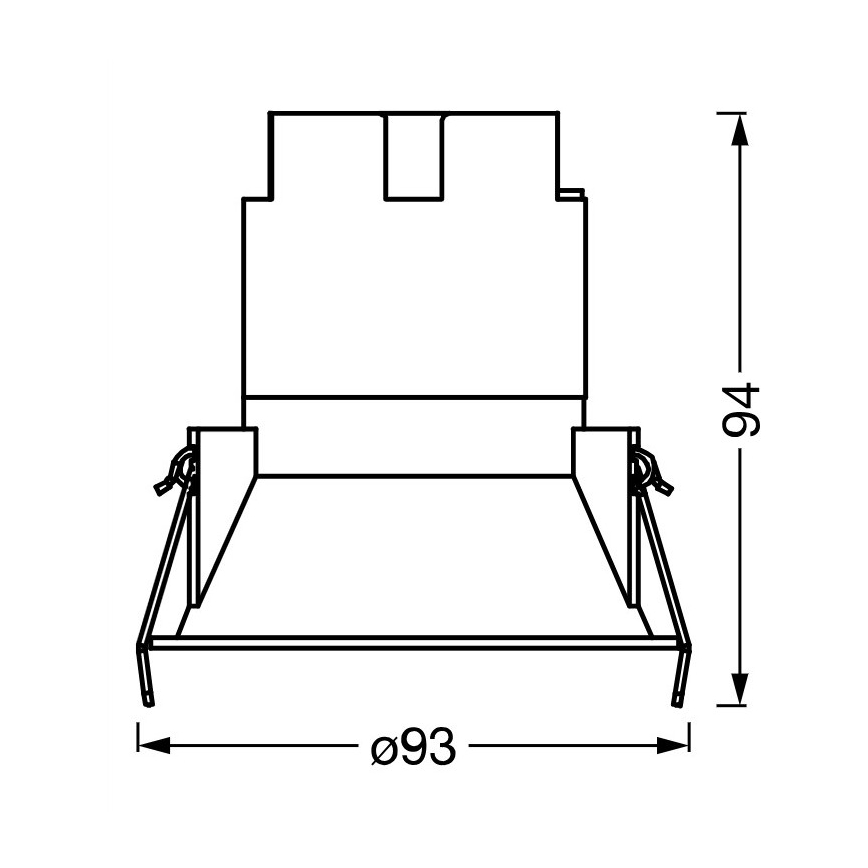 Osram - LED-infälld takarmatur SPOT TWIST LED/10W/230V 4000K Ø 9,3 cm vit