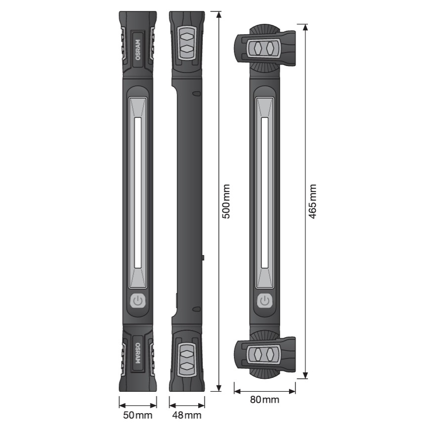Osram - LED-dimmbar uppladdningsbar arbetslampa LEDINSPECT UTILITY1000 LED/19W/7,4V 2600 mAh